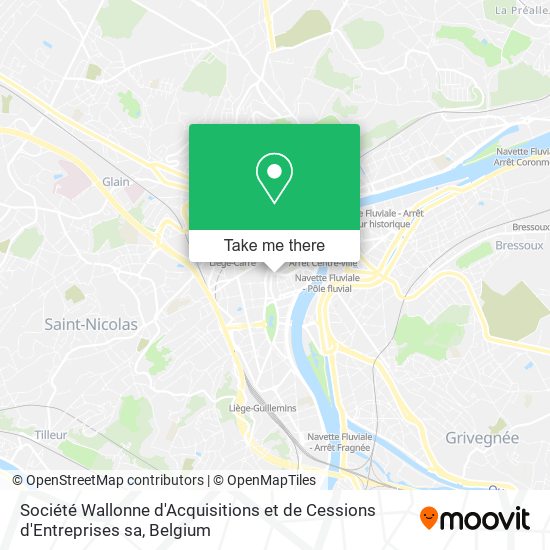 Société Wallonne d'Acquisitions et de Cessions d'Entreprises sa map