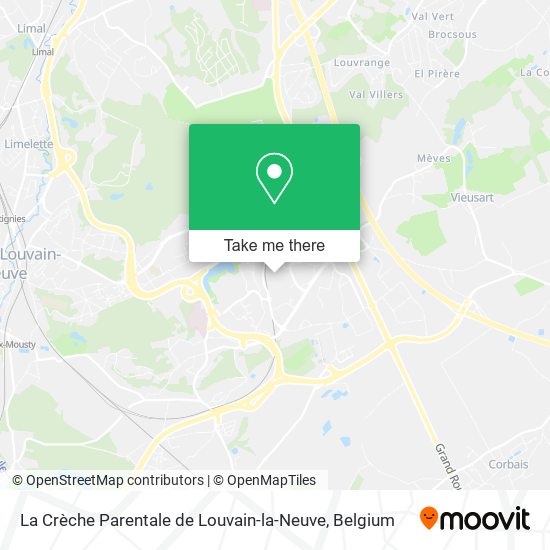 La Crèche Parentale de Louvain-la-Neuve map