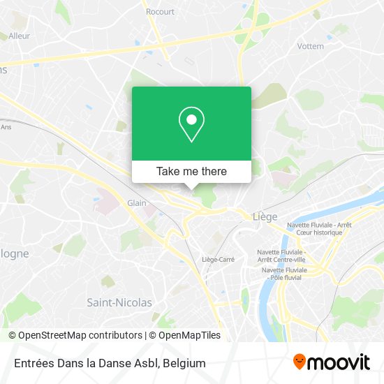 Entrées Dans la Danse Asbl plan