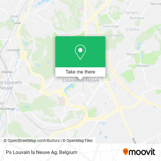 Ps Louvain la Neuve Ag map