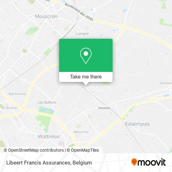 Libeert Francis Assurances map