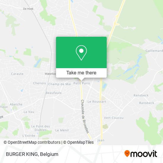 BURGER KING map