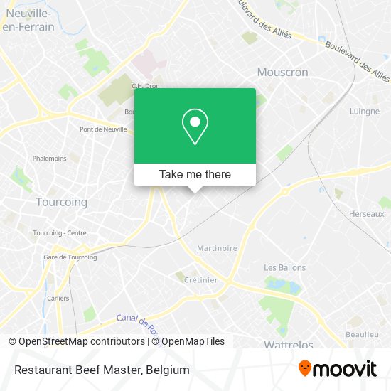 Restaurant Beef Master map