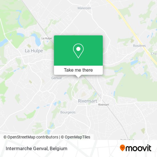 Intermarche Genval map