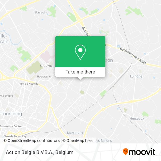 Action Belgie B.V.B.A. map