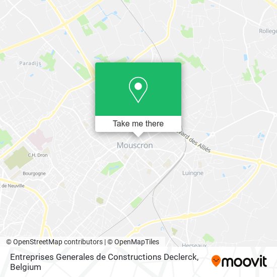 Entreprises Generales de Constructions Declerck map