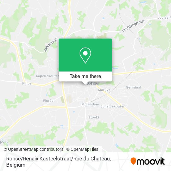 Ronse / Renaix Kasteelstraat / Rue du Château map