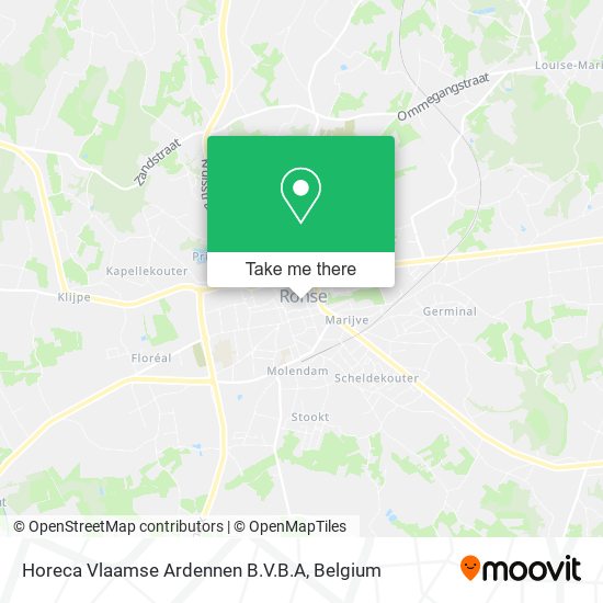 Horeca Vlaamse Ardennen B.V.B.A map