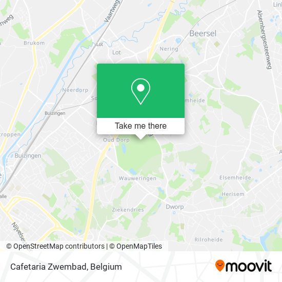 Cafetaria Zwembad map