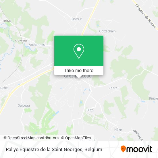 Rallye Équestre de la Saint Georges map