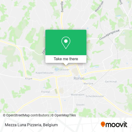 Mezza Luna Pizzeria map