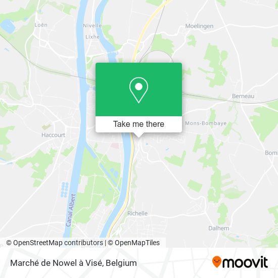 Marché de Nowel à Visé map