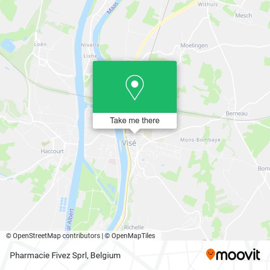Pharmacie Fivez Sprl map