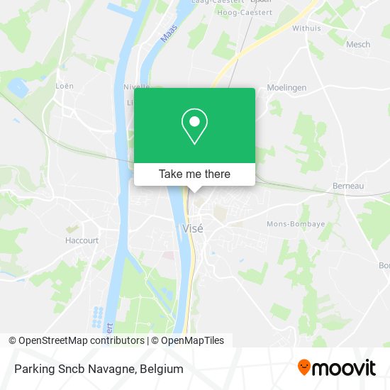 Parking Sncb Navagne map