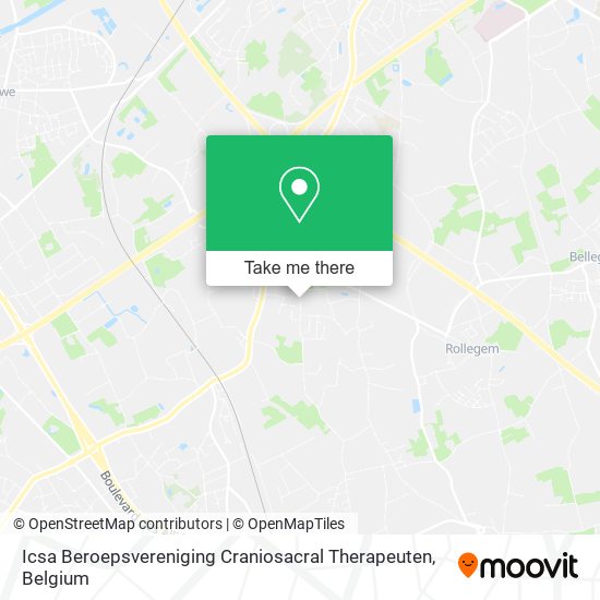 Icsa Beroepsvereniging Craniosacral Therapeuten map