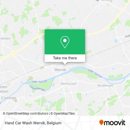 Hand Car Wash Wervik map