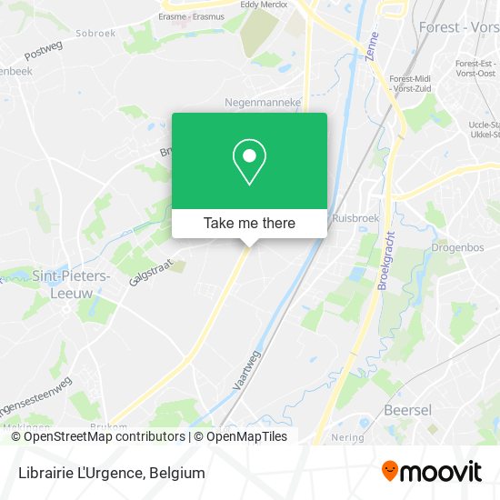 Librairie L'Urgence map