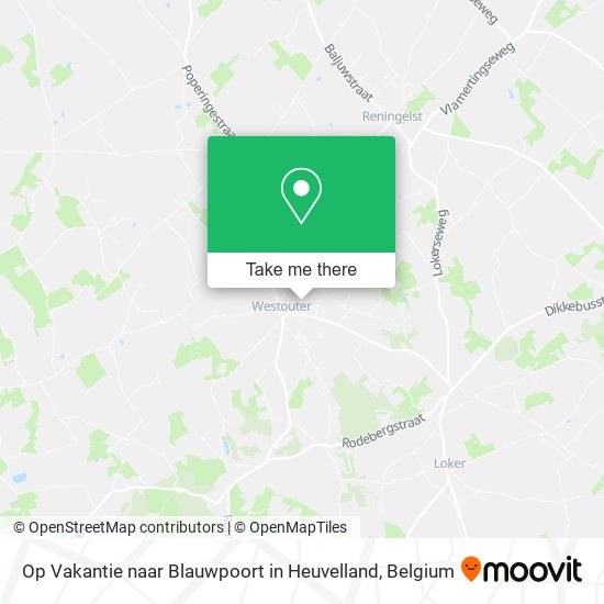 Op Vakantie naar Blauwpoort in Heuvelland plan