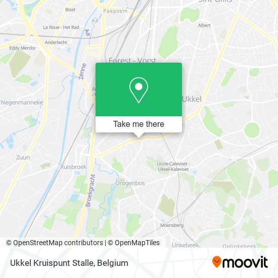 Ukkel Kruispunt Stalle map