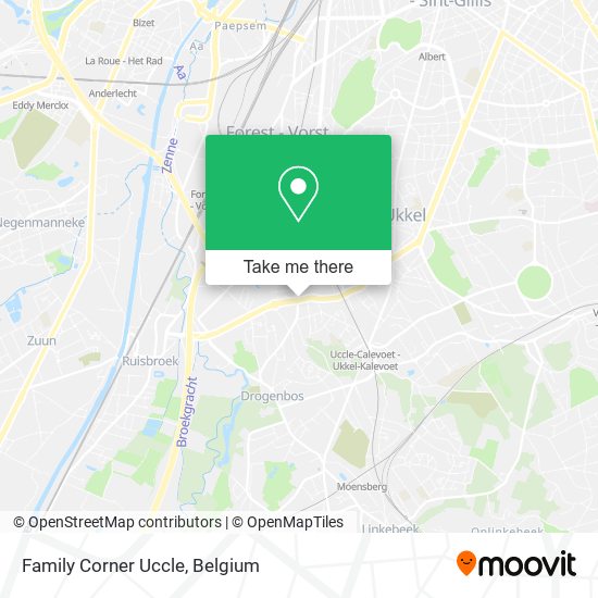 Family Corner Uccle map