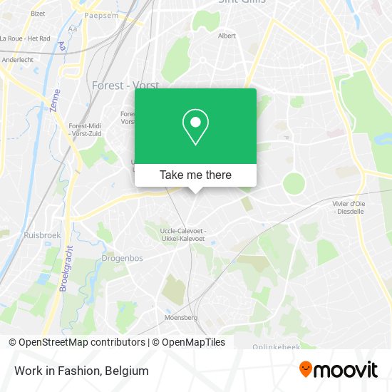 Work in Fashion map