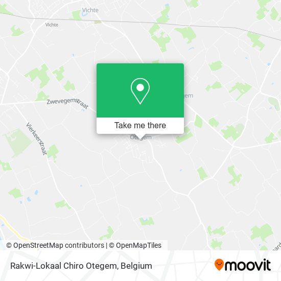 Rakwi-Lokaal Chiro Otegem map