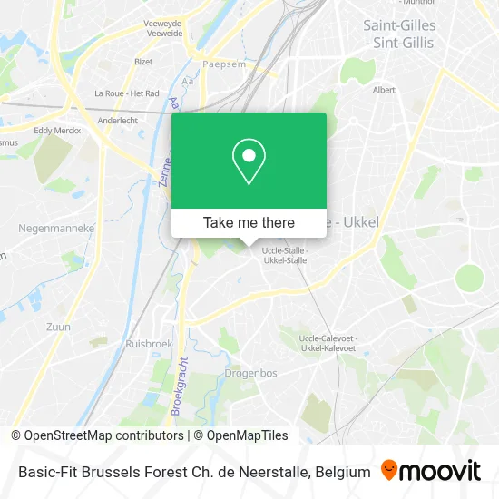 Basic-Fit Brussels Forest Ch. de Neerstalle map
