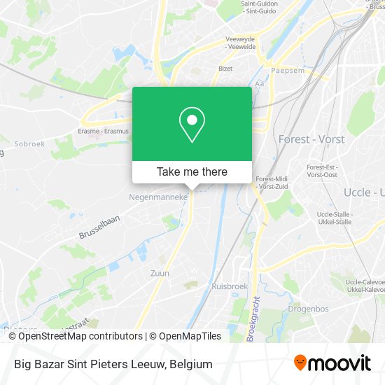 Big Bazar Sint Pieters Leeuw plan