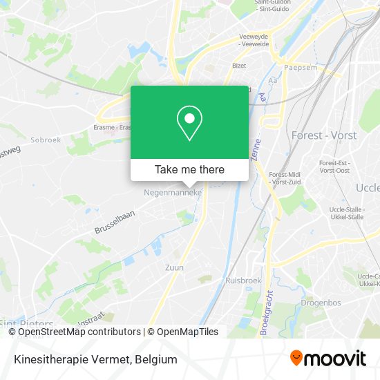 Kinesitherapie Vermet map