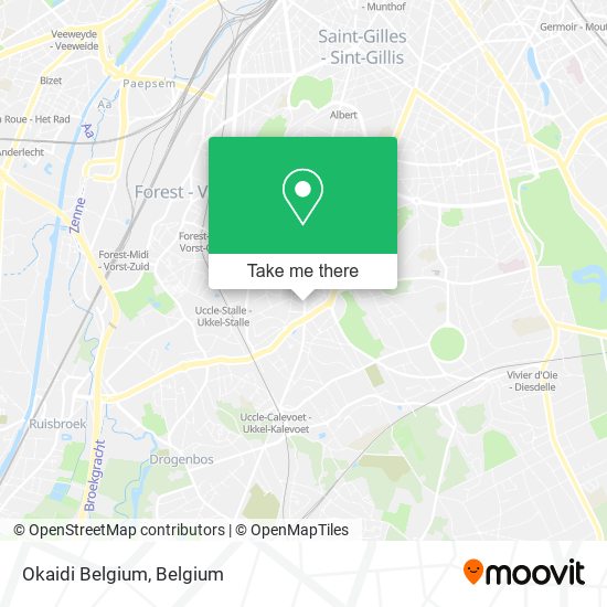 Okaidi Belgium map