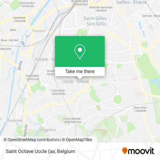 Saint Octave Uccle map