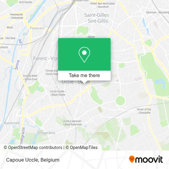 Capoue Uccle map