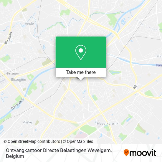 Ontvangkantoor Directe Belastingen Wevelgem plan