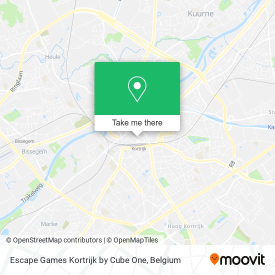 Escape Games Kortrijk by Cube One map