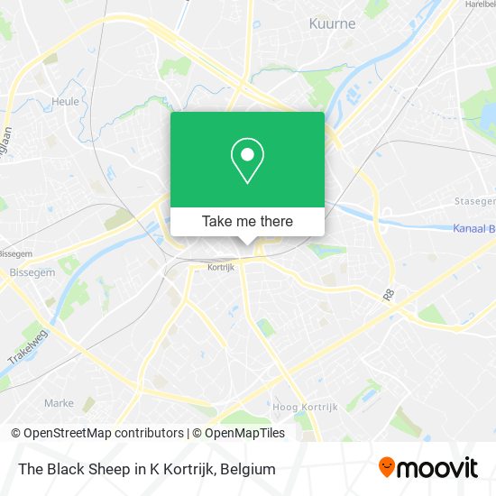 The Black Sheep in K Kortrijk map