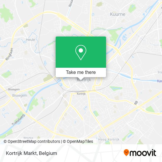 Kortrijk Markt map