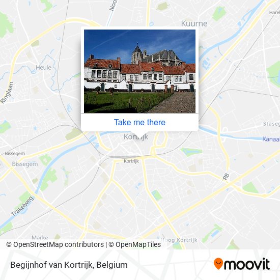 Begijnhof van Kortrijk plan