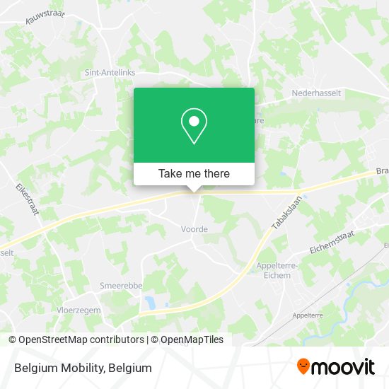 Belgium Mobility map