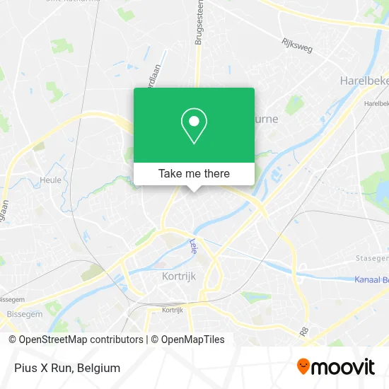 Pius X Run map