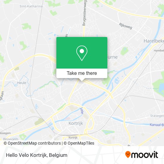 Hello Velo Kortrijk map