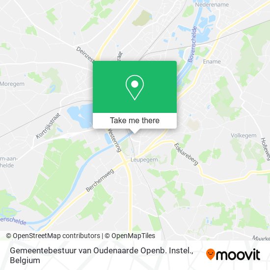 Gemeentebestuur van Oudenaarde Openb. Instel. plan