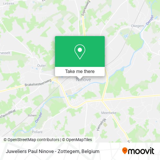 Juweliers Paul Ninove - Zottegem map