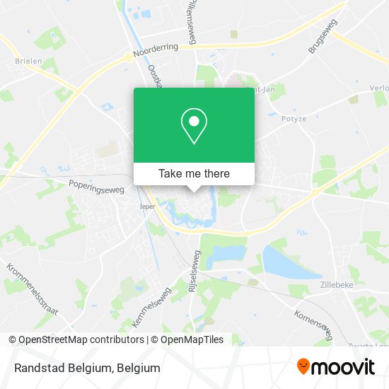 Randstad Belgium map