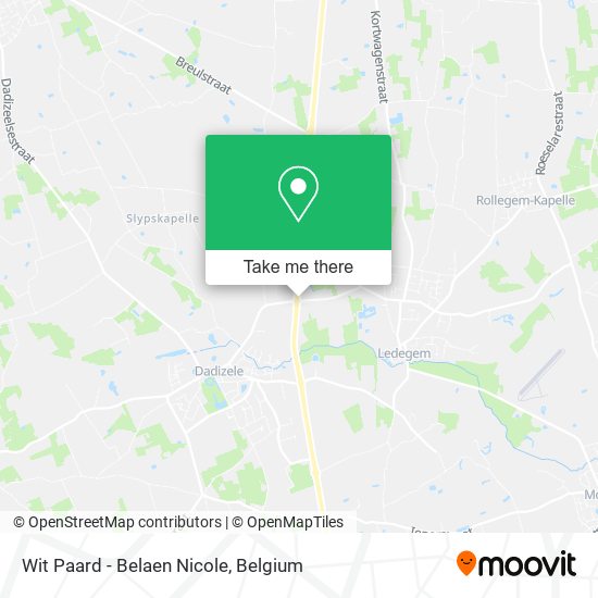 Wit Paard - Belaen Nicole map