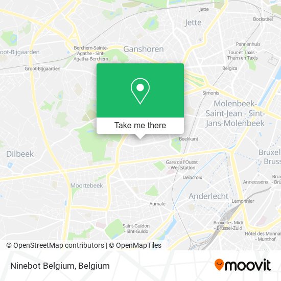 Ninebot Belgium map