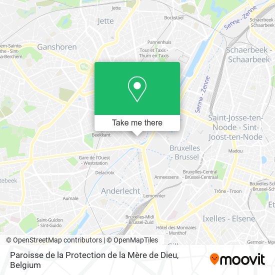 Paroisse de la Protection de la Mère de Dieu map