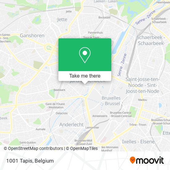 1001 Tapis map