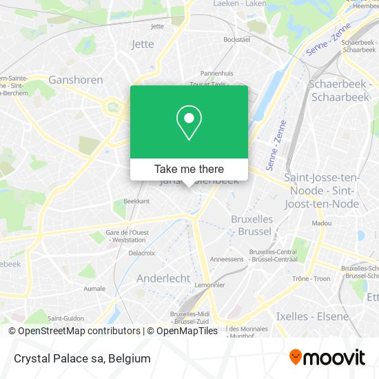 Crystal Palace sa map