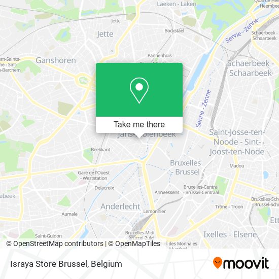 Israya Store Brussel map