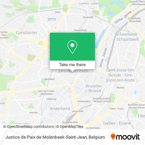 Justice de Paix de Molenbeek-Saint-Jean map